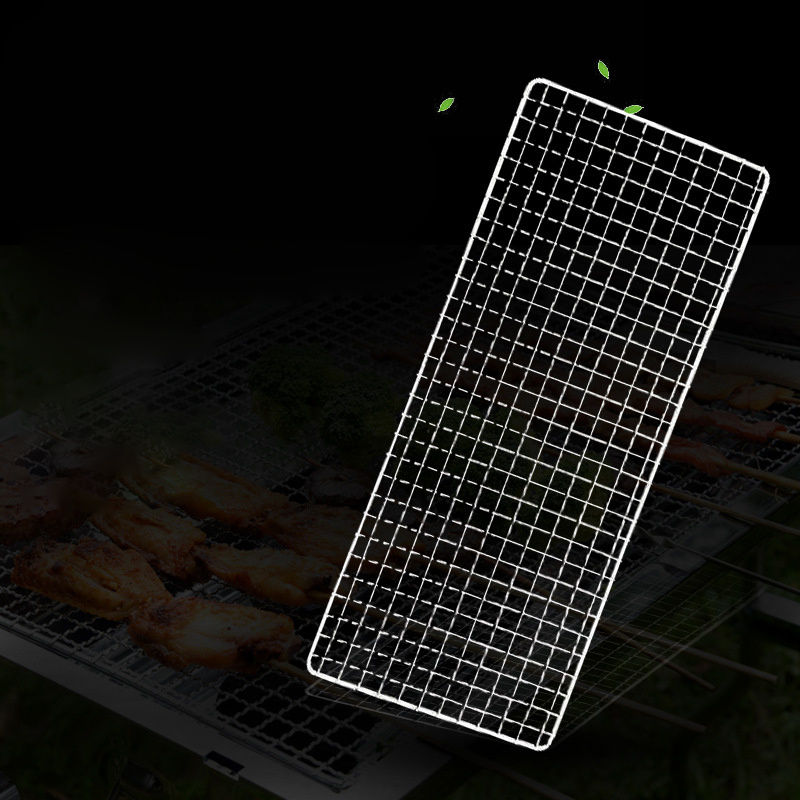 BBQ Grilling Meat and Vegetables Stainless Steel Barbecue Net Mesh
