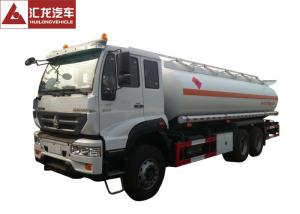 China 6x4 Fuel Oil Truck , Safe Driving Gasoline Delivery Truck Full Air Suspension System factory