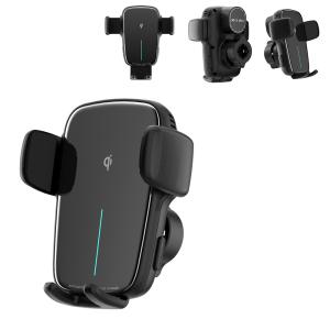 China 2.5D Tempered Glass Magnetic Car Mount With Automatic Recognition And Breathing Light factory