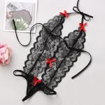 Three-Point Knitted Lace Sexy Lingerie Floral Knitted Sleeveless Sleepwear