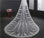 Embroidery Cord lace with Rhinstone Ivory/White Bridal Veil Wedding Accessories