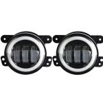 CREE Jeep Wrangler Fog Lights , 1800lm Angel Eyes Halo Lights For Jeep Wrangler