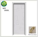 Termite Resistant WPC Plain Door Panting Finished Surface Hotel Bathroom Use