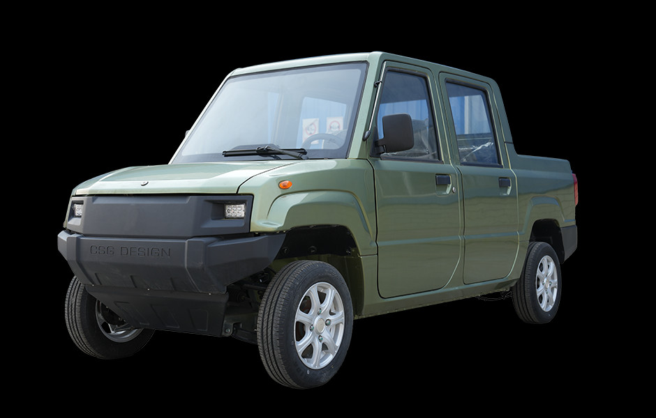 Pure Electric New Energy Vehicle Pickup Trucks With 2495mm Wheelbase