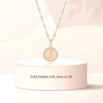 18K Gold ‘J’ Pendant Necklace