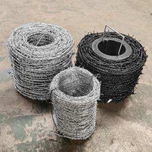 China High Tensile Barbed Fencing Wire Galvanized Steel Double Twisted Farm Barbed Wire factory