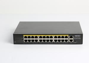 China HiOSO 26 Ports Non Standard PoE Switch 24 100M PoE Ports + 2 1000M RJ45 Uplink Ports factory