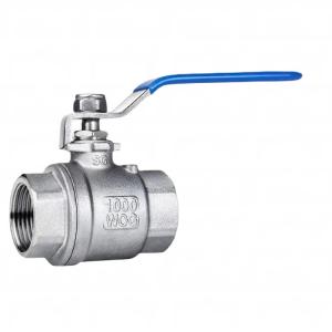 China 304 stainless steel ball valve two-piece two-piece internal thread water switch valve 4 minutes 6 minutes 1 inch dn1520 factory