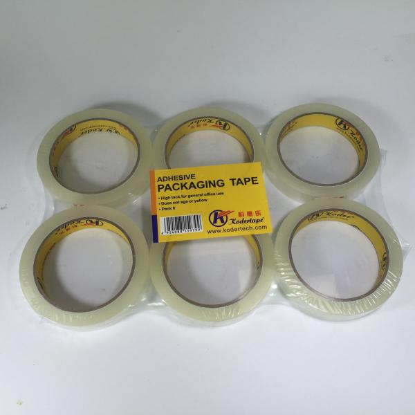 3 Inch Bopp Stationery Tape Paper Core Flat Shrink Packaging Transparent 12mm /