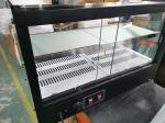 Curved Glass Showcase Electric Industrial Restaurant Snack Shop 2 Layers Hot