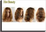 Curly Glueless Front Lace Wigs Human Hair Brown 12" - 28" Grade 5A