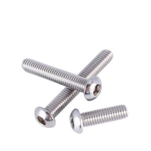 China Button Head DIN 7380 SS304 A2-70 Stainless Steel Hex Socket Machine Screw Original factory