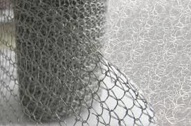 Silver Flat and Corrugated Stainless Steel Knitted Mesh Roll with 99% Filter Rating