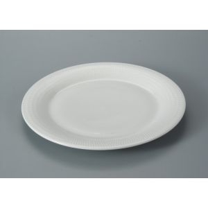 Stackable 18Pcs Ceramic Dining Set With Spot Emboss