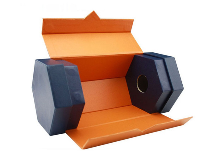 Custom Printed Two Bottle Wine Packaging Box For Display PU Coating