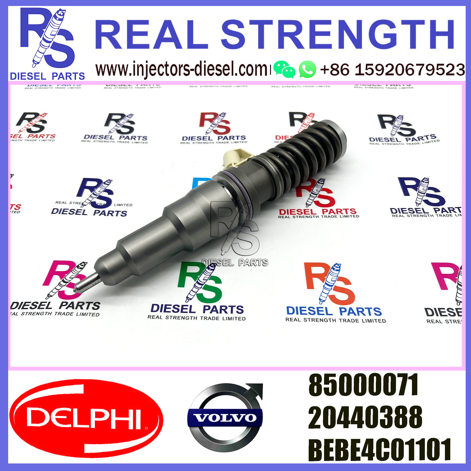 V-O-L-V 2pin injector20440388 3803654 85000071 Diesel pump Injector DELPHI BEBE4C01101 E1 for V-O-L-V D12 BUS