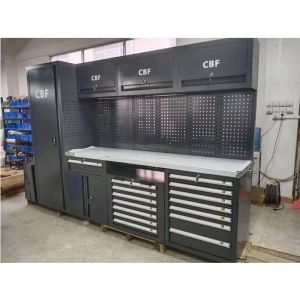 Movable Large New Black Garage Workbench / for Workshop Steel Combination Tool