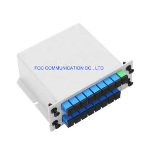 China SC UPC 1650nm Optical Fiber PLC Splitter 1×16 1.5dB Uniformity factory