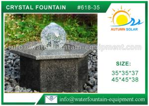 China Hexagon Base Natural Stone Fountains Outdoor For Lanscape Hand Carved factory