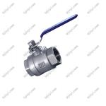 High quality 2 pcs female thread flat lever handle cf8m stainless steel ball