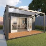 Zontop Modern Luxury Easy Assemble Steel Prefabricated 2 Story Flat Pack Build