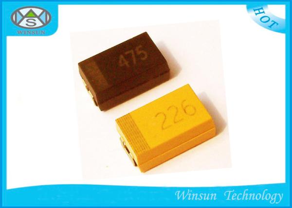 -55 ~ + 125 C SMD Tantalum Capacitor Large Capacitors With Automatic Pick