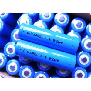 14500 3.7V 800mAh Rechargeable Lithium Battery with 10C Discharge