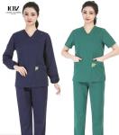 Deep Green Nurses Scrub Set Uniform Arrivals Design Pictures for Fashionable