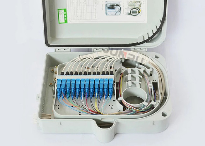 Junpu Waterproof 24 Core Fiber Optic Termination Box With 24 Ports SC Adapter