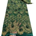 Wholesale price sequins lace wedding dress african embroidery lace fabric party