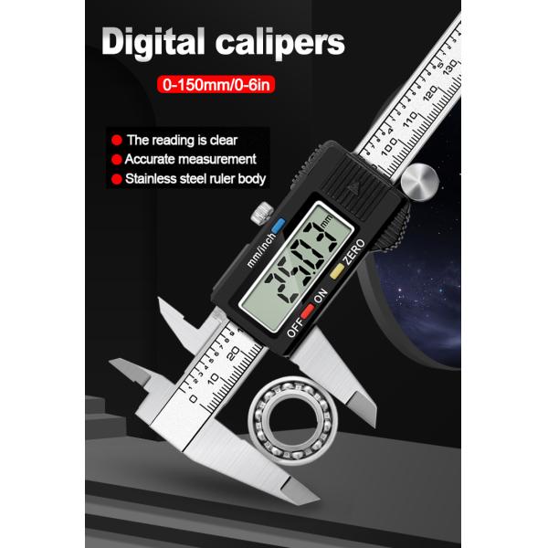 6 Inch 0-150mm Electronic Stainless Steel Digital Vernier Caliper
