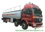 FOTON Petroleum Oil / Gasoline Delivery Truck , Crude Oil Tanker Truck 32000L
