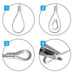 Cutting DIY Outdoor Suspension 1.5mm 7x7 Strand Core Cable Stainless Steel Wire