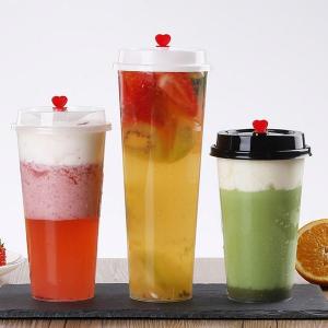 China Eco Friendly Cold Drink Cups , Disposable Juice Glasses With Lid 20oz Pp factory