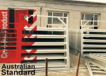 Oval Pipe Antirust Painted Cattle Yard Panels , Durable Portable Sheep Yard