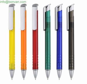China Economical custom design click promotional ballpoint pen, advertising click ball pen factory