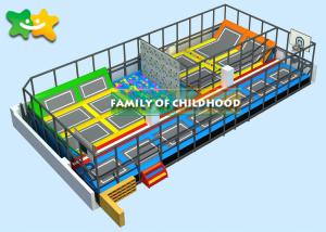 China Adventure Alititude Childrens Outdoor Trampoline 162 ㎡ Space High Safety factory