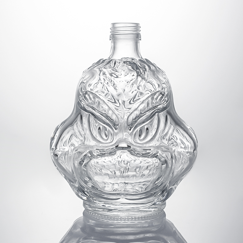 Industrial Liquor Screw Top Glass Bottle for Whisky Vodka Rum