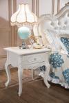 Europen Style Bedroom Furniture Wood Antique Flower Nightstand B-9001