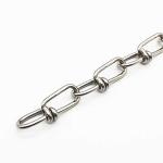 304 Polishing Finish Double Loop Chain for Outlet Stainless Steel Construction