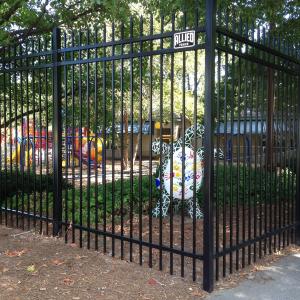 China Galvanized Wrought Iron Garden Steel Tubular Fencing factory