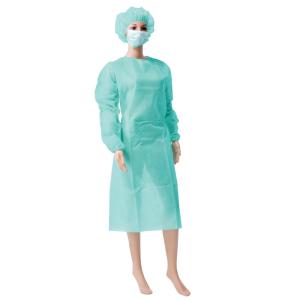 China PP Disposable Medical Gowns Anti Alcohol With Eastic / Knitted Cuffs factory