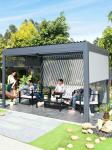 Retractable Electric Aluminum Louver Roof Waterproof And Dimmable