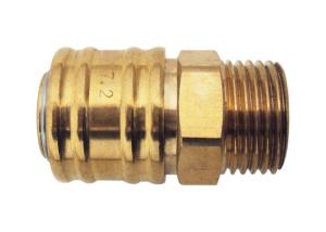 China Industrial Quick Release Air Pressure Quick Coupler , Air Line Quick Release Couplings Male Thread factory