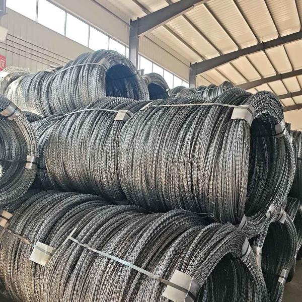 China Stainless Steel Razor Barbed Wire Tactical Security Perimeter factory