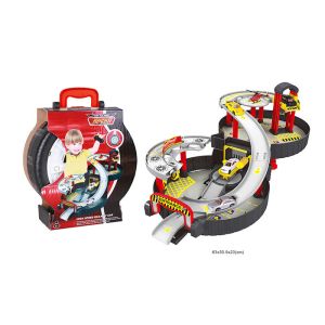 24  Portable Kids Toy Vehicles Parking Garage With Assembly Track  2 Cars
