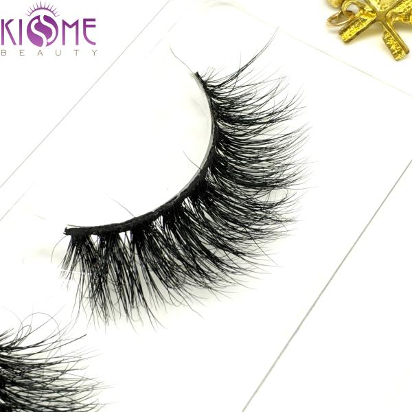 Commercial Densed Natural Mink Eyelashes Long Thin 100 Real Mink Lashes D013