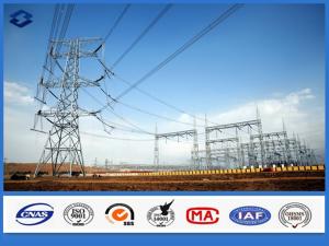 China Galvanized Framework Electric Substation Structure Components Steel Pole factory