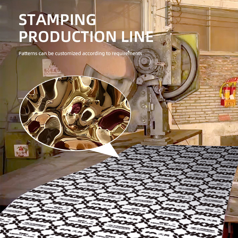 ASTM Decorative Stainless Steel Plate Wall Panel Corrugated Hammered Water Ripple Steel Sheet