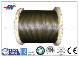 China 8x19S+FC Elevator Steel Wire Rope , Elevator Electrical Cable Dia 6 - 22mm factory